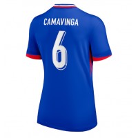 Francúzsko Eduardo Camavinga #6 Domáci Ženy futbalový dres ME 2024 Krátky Rukáv